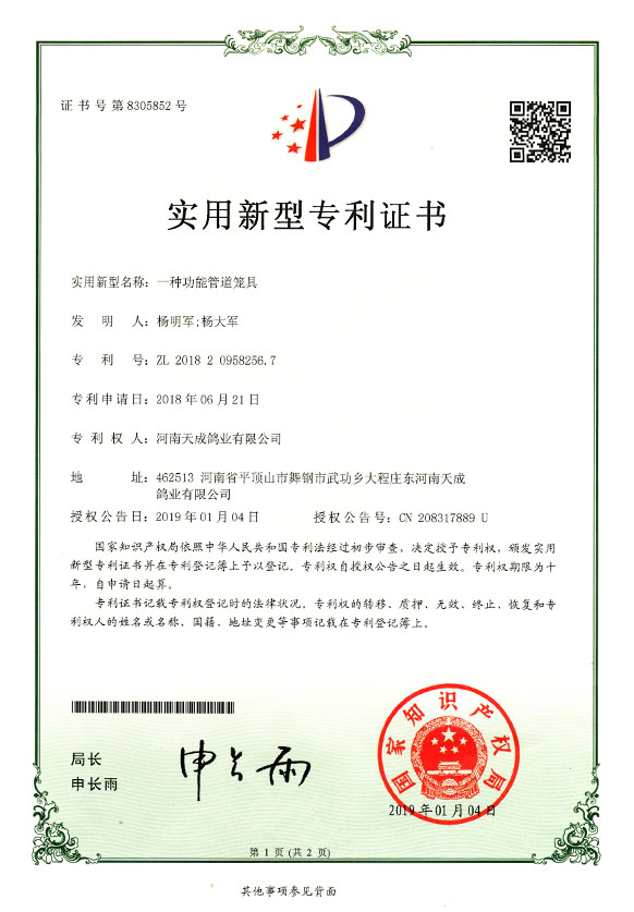 一种功能管道笼具